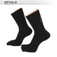 thumbnail image 3 of Calcetines de ciclismo Unique Bargains, transpirables, absorbentes de sudor, anti-fricción, negros, tamaño L, 1 par, 3 of 6