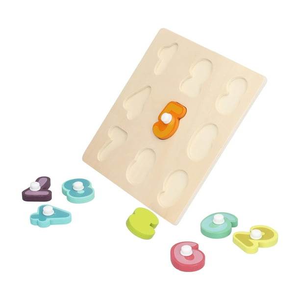 Juguete de rompecabezas de clavija de madera rompecabezas de madera para niños pequeños juguetes de madera compuesta de 18 X 18 cm/71 X 71 pulgadas esquinas redondeadas para ANGGREK Otros