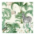 thumbnail image 2 of Idea4wall 3pcs Exotic Jungle Tropical Palms and Wildlife Wall Murals, Removable Self-Adhesive Stick Wallpaper Large Wall Stickers for Home Decorative, 72"x72", 2 of 5
