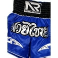 thumbnail image 4 of Doomiva Men's Drawstring Boxing Trunks for Training Punching, Sparring Fitness Gym Kickboxing Shorts Royal Blue M, 4 of 7