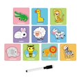 thumbnail image 2 of Tarjetas de práctica de rastreo Hugo rompecabezas a juego de animales rompecabezas para niños juguetes de aprendizaje preescolar, 2 of 10
