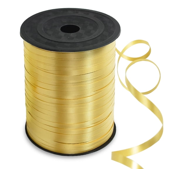 500 Yards Curling Ribbon Balloon String for Crafts Gift Wrapping Decor-Gold