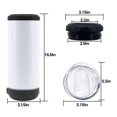 thumbnail image 3 of 1-Pack 16 Oz Sublimated Blank 4-In-1 Can Refrigerated Beer Holder, 3 of 5