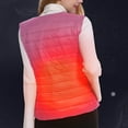 thumbnail image 4 of UPPADA Hooded Heated Vest for Women Cold Weather 8 Heating Zone Thermal Jacket Usb Recharging Warm Vest Winter Clothes Electric Heater Vest Pink,M, 4 of 5