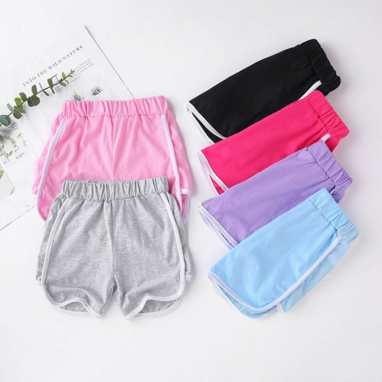 Kids Girls Summer Cotton Shorts Children Gym Dance Sports Hot Short Running  Pants