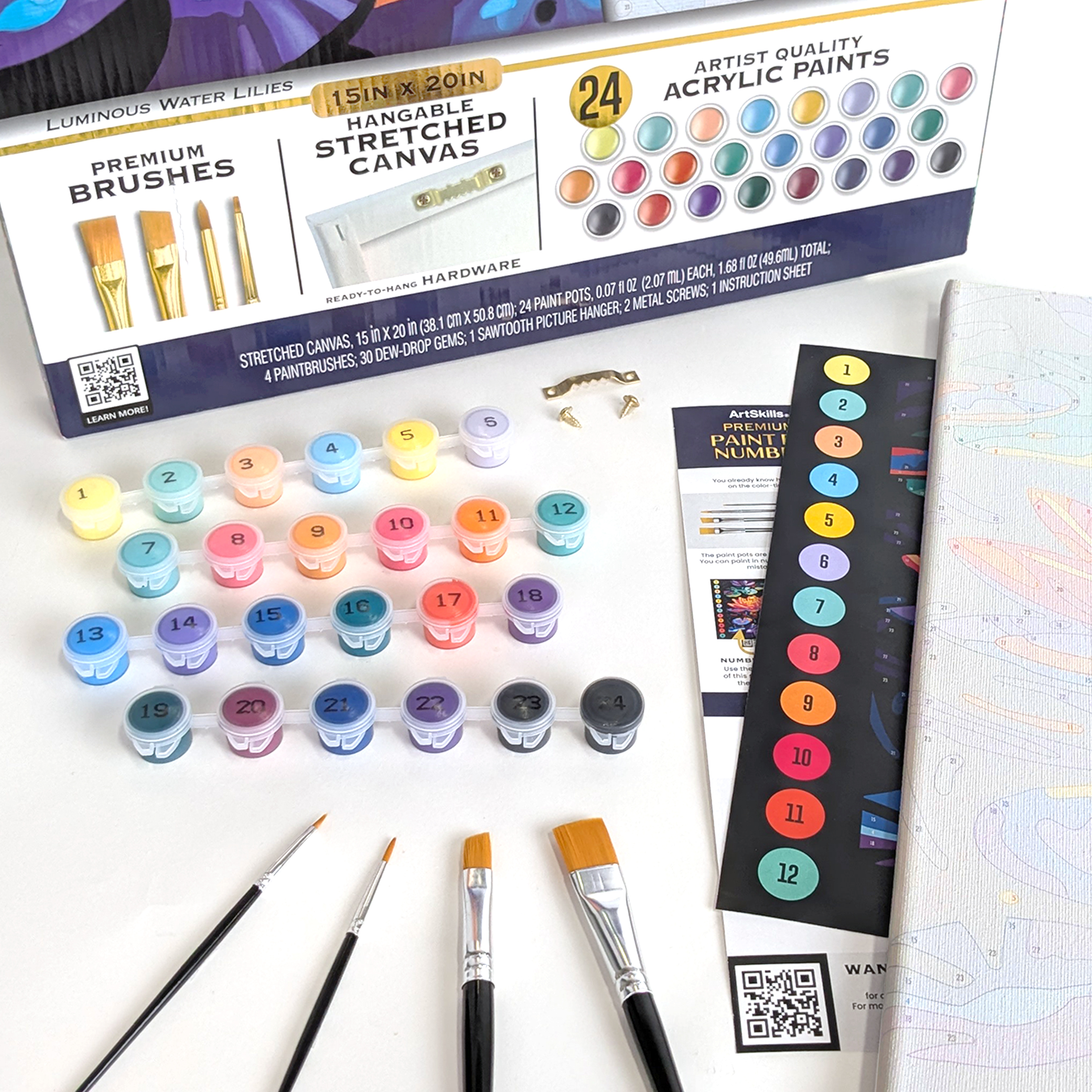 ArtSkills Luminous Water Lillies Paint by Numbers photo 3