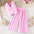 thumbnail image 6 of Kogui Toddler Clothes Girls 2 Piece Outfits Fashion Clothes Short Sleeve Tops and Pants Kids Summer Clothing Set Size 6-7 (Pink,6-7 Years), 6 of 9