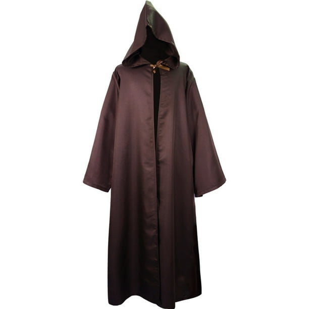 Túnica de monje medieval unisex, túnica de cosplay, chal, disfraz de escenario, capa grande, capa para hombre