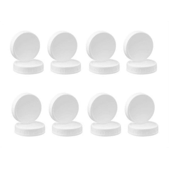 16 Pack Wide Mouth Jar Lids,Plastic Storage Caps for Canning Jars,Leak-Proof and Anti-Scratch