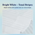 thumbnail image 2 of California Design Den Queen Striped Sheets Set - 400 Thread Count 100% Cotton Sheets, Sateen Sheet Set with Deep Pockets, Queen Bed Sheets Cotton, 4 Pc Adult/Teen Bed Sheet Set - White Sheets Queen, 2 of 7