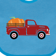 thumbnail image 4 of Inktastic Thanksgiving Red Truck Hauling a Giant Pumpkin Boys or Girls Baby Bib, 4 of 4