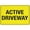 Warning Sign 4, variant on Active Driveway Sign For House 8"x12" Yard Sign, Premium Aluminum, Sun-Proof, Rust-Free