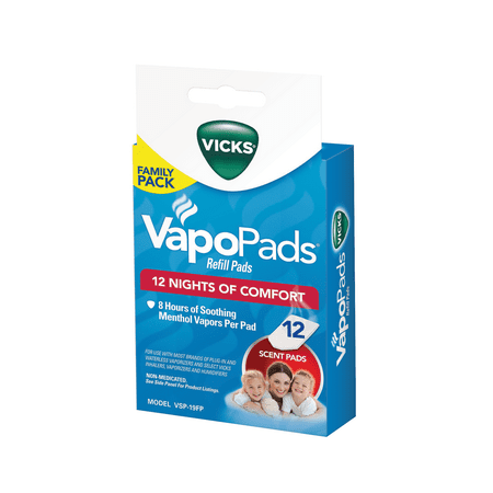 Vicks VapoPads, refills,Family Pack (Menthol) 