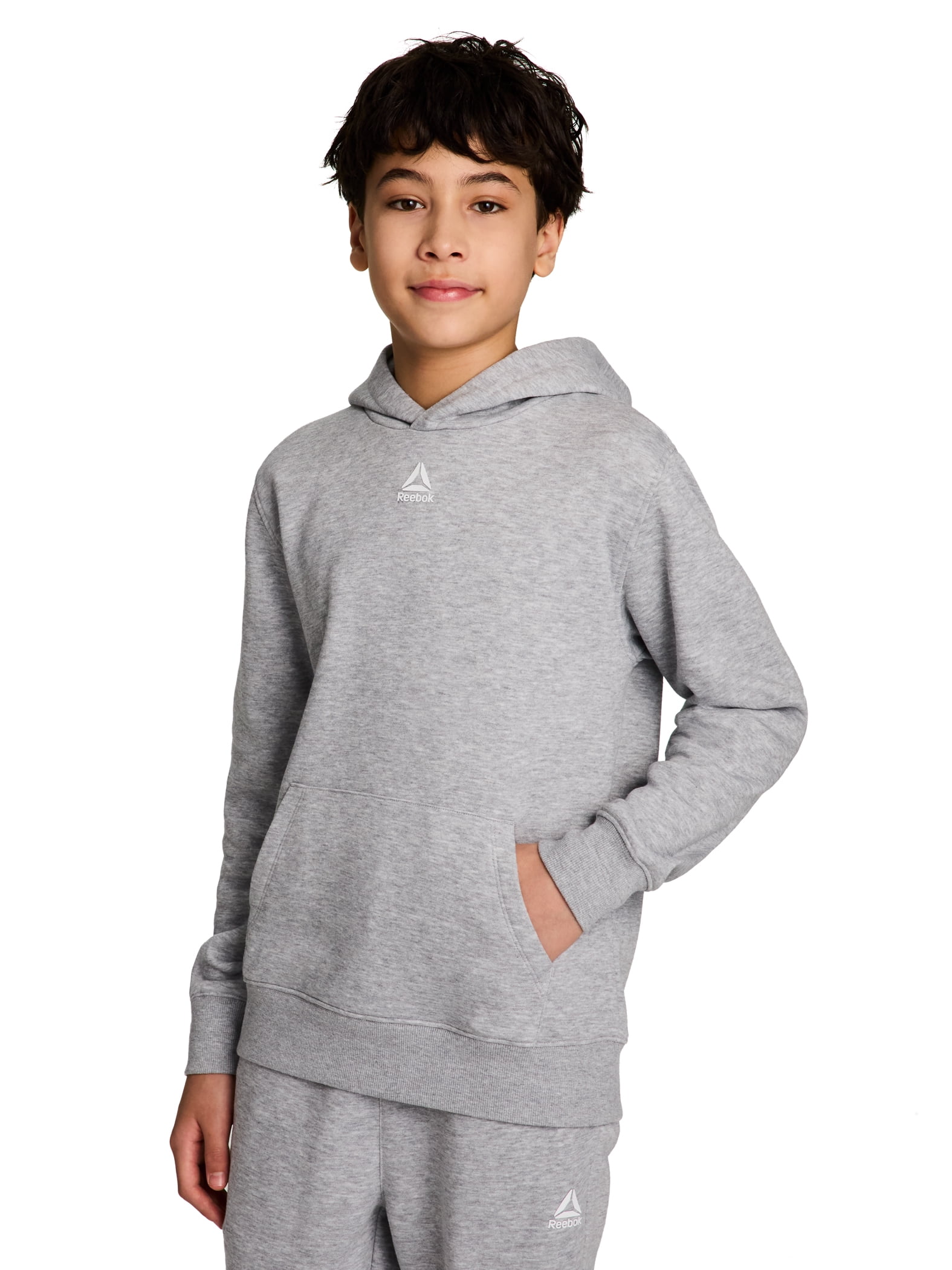 Reebok Kid's Unisex Athletic Game Day Sport Core Hoodie & Jogger, 2-Piece Set, Sizes 4-18