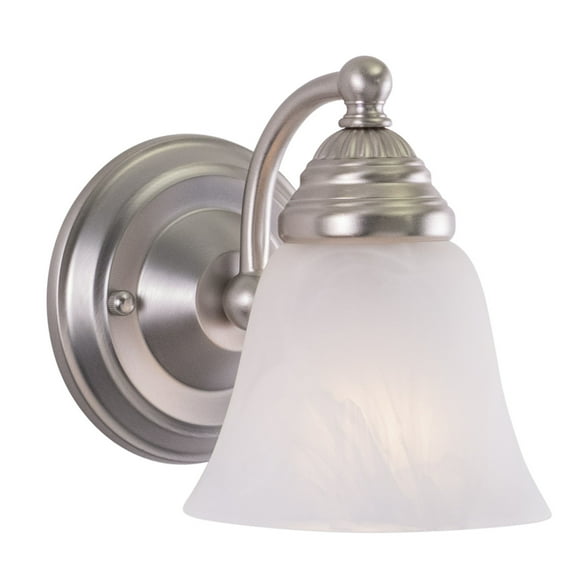Standford 1 Light Brushed Nickel Bathroom Wall Fixture