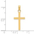 thumbnail image 4 of Collier Croix en Or Jaune 14k Pendentif Charme Religieux Latin, 4 of 8