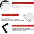 thumbnail image 3 of A2 Light Box Ultra-Thin LED Tracing Board Eye-Friendly Light Pad Illumination Light Panel Dimmable Brightness Diamond Painting with Stand and Magnet, for Art Craft Drawing Stencil Sketching, 3 of 5