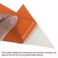 thumbnail image 4 of Uxcell Directional Arrow Sticker, 8" Arrow Removable Adhesive Decals for Wall Floor Marking, Orange, 30Pack, 4 of 6