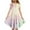 Light Yellow, variant on Big Girls' Dresses Summer Double Layer Flutter Sleeve Flowy A Line Casual Gradient Midi Dress Robe Fille Size 8-9T