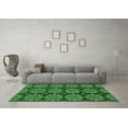 thumbnail image 3 of Ahgly Company Indoor Square Abstract Emerald Green Modern Area Rugs, 4' Square, 3 of 4