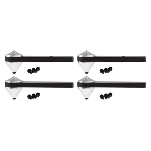 4x de soporte de Amplificador de subwoofer Base de patas de de aislamiento de aluminio