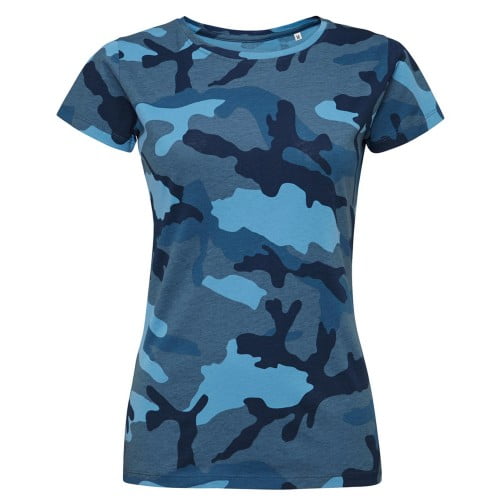 Lucky Brand Women's Camo Burnout Tee Shirt, Blue/Multi, X-Small :  : Clothing, Shoes & Accessories
