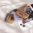 thumbnail image 3 of Wrangler KeyChain Wallet Wristlet Wallets for Women Dual Pouch Wristlet Rfid Blocking Credit Card Holder Wallet, Khaki, 3 of 7