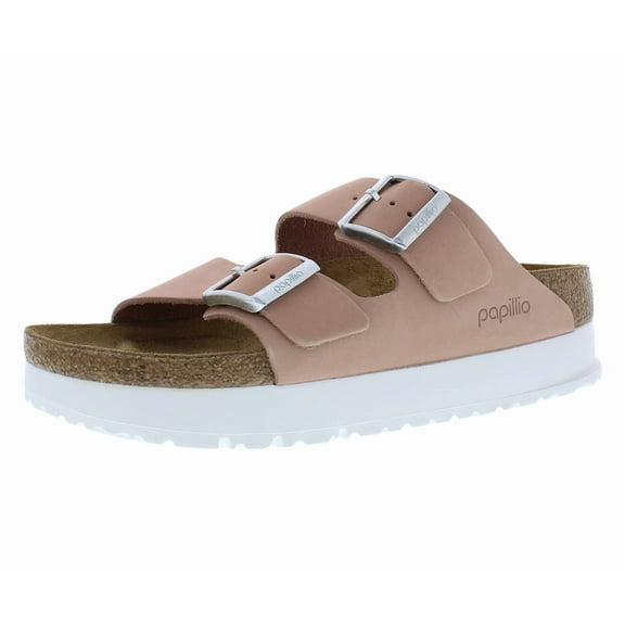 Birkenstock Arizona Pap Flex Platform Narrow Unisex Shoes Size 3, Color: Soft Pink