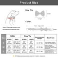 thumbnail image 5 of Pet Artist Soft Tweed Adjustable Personalized Dog Collars Engraved Custom Pet Name ID with Bow Tie, 5 of 7