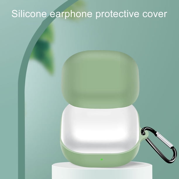 Gwong Electrónica Bluetooth Funda protectora de la caja protectora de silicona de Silicone Dividir con Mosquetón para Samsung Galaxy Buds Live / Pro