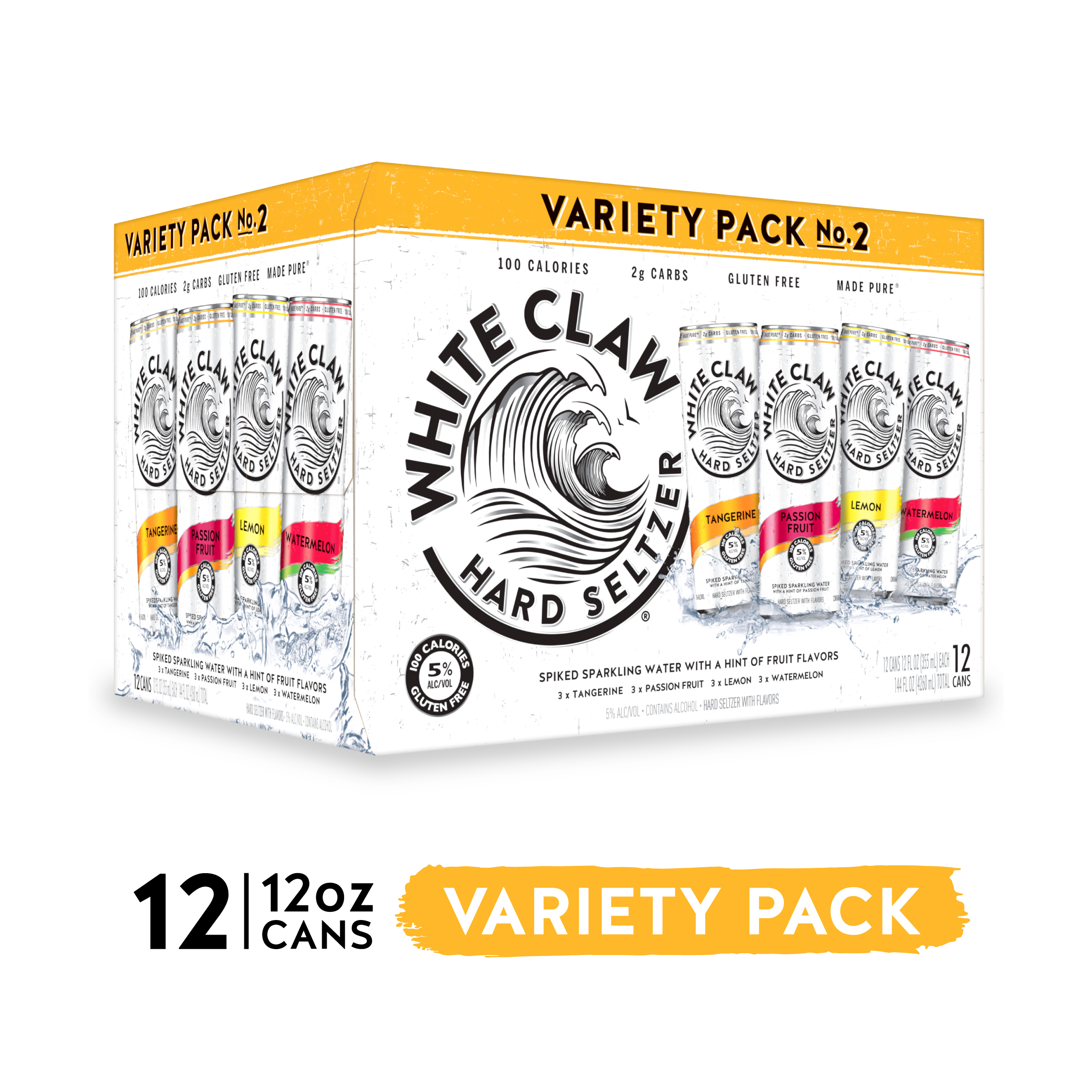 White Claw Hard Seltzer Variety Pack No 2 12 Pack Walmart