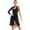 Black, variant on DPOIS Women's Figure Ice Skating Dress Long Sleeve Leotard Lyrical Dance Dress Black S