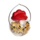 thumbnail image 1 of Feathers & Beaky - Dispensador de Snacks para Aves de Corral Peck-It (Rojo, Transparente), 1 of 2