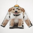 thumbnail image 5 of Cute Dog Smile Men's Stand Collar Sweater Long Sleeve Clothing Loose Fit Sports Sweater, 5 of 8