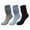 Black, variant on Comfortable Compression Socks for Women Stockings Winter Solid Color Warm Bubble Socks Extra Long Tight Knitted Pile Socks
