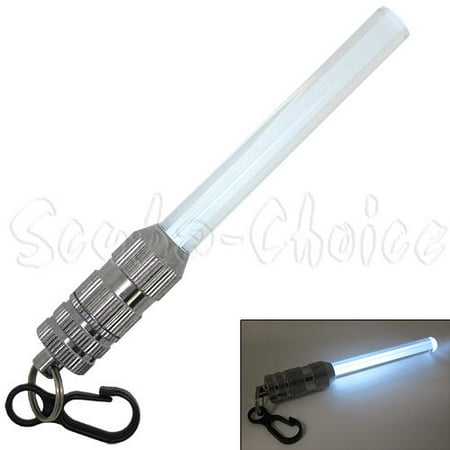 - Scuba Diving Free Dive Spearfishing Safety Mini LED FLASHING Light Stick w/ Clip (White)