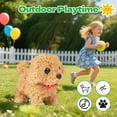 thumbnail image 5 of Robot Dog Plush Toy Puppy Electronic Interactive Dog - Walking, Barking,Tail Wagging,Realistic Robot Puppy,Stretching Companion Animal for Kids Toddlers,Brown (Ages 3-6), 5 of 11
