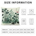 thumbnail image 5 of Leisuo Decorative Pillow Cover Bush Japanese Original Watercolor Ink Stem Painting Plant Asian White Nature Throw Pillow Cover Rectangle Cushion Case for Couch Bed Car, 5 of 5