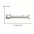 thumbnail image 2 of Custom car Stickers,Custom Stainless Steel Car Stickers, Personalized Name & Text Emblem, Waterproof Metal Decal for Cars, Vans, Boats, Bicycles, Refrigerators, Walls & Doors, 2 of 6