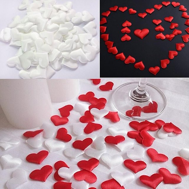 100 Pcs Confettis Romantiques Cœur d'Amour Marié pour Table de Mariage