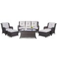 thumbnail image 2 of POCASSY 6 Piece Rattan Sofa Seating Group with Cushions, 2 of 7