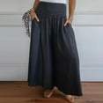thumbnail image 5 of JJHGVB Palazzo Pants Wide Leg Pants Woman Women's Fashionable Casual Loose Wide Leg Elastic Waistband Casual Pants Barrel Pants Women Flowy Pants Black L, 5 of 9