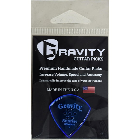 Gravity Guitar Picks Sunrise Standard 2mm Polished Multi-Hole Pick