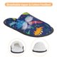 thumbnail image 3 of Fotbe Dinosaurs Pantuflas Peludas para Mujer con Estampado, Zapatillas de Peluche, Zapatos de Invierno para Casa, Uso Interior y Exterior-Medium, 3 of 8