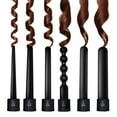 thumbnail image 2 of 6 In 1 Curling Wand Set, Dual Voltage Design With Interchangeable Tourmaline Ceramic Barrels, Heat Resistant Glove Included, Rapid Heat Up And Safe To Use, 2 of 6