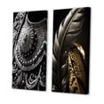 thumbnail image 3 of Designart "Silver Boho Chic Accessories Collection I" Fashion Wall Art Set Of 2 - Glam Grey Gallery Set For Office Decor, 3 of 6
