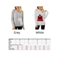 thumbnail image 2 of Suéter de Navidad para mujer, suéteres casuales de manga larga con cuello redondo de Navidad Irfora Camiseta de manga corta, 2 of 7