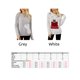 thumbnail image 2 of Camiseta mujer, Suéter de Navidad para mujer, suéteres casuales de manga larga con cuello redondo de Abody Gris/Pequeña, 2 of 7