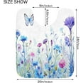 thumbnail image 5 of Coolnut Wildflowers Toilet Rugs U-Shaped Absorbent Non-Slip Bath Rug Soft Polyester Fiber Machine Washable Bathroom Mats 24x16 Inches Home Decor, 5 of 7
