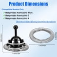 thumbnail image 2 of 4pcs Milk Frother Replacement Parts for Nespresso, Replacement Whisks & Spring Rings Set Milk Frother Whisk Accessories Compatible with Nespresso Aeroccino 3/4/Plus, 2 of 4